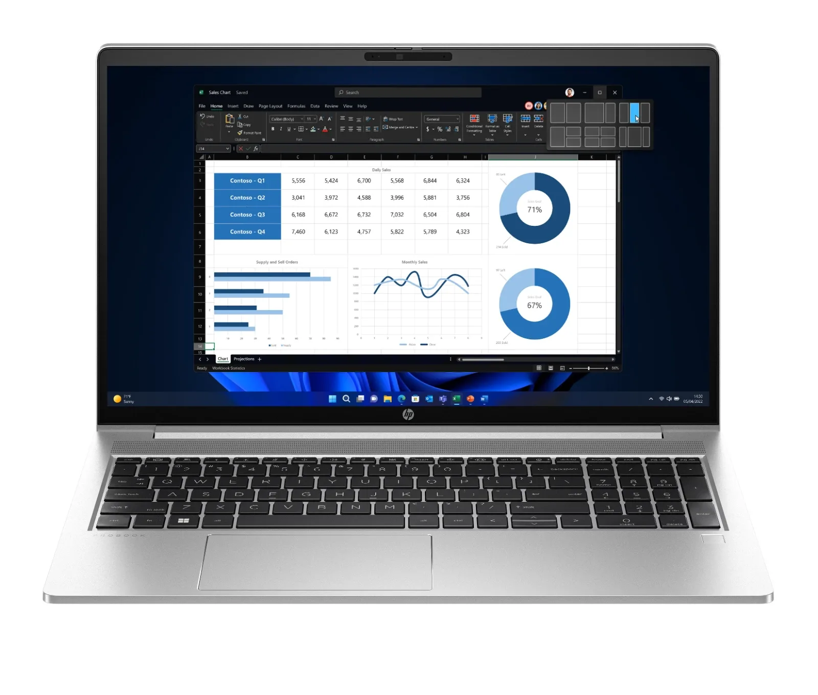 HP ProBook 450 G10 - Intel Core i7-1355U, 8GB RAM, 512GB SSD, Intel Iris Xe Graphics, 15.6" FHD