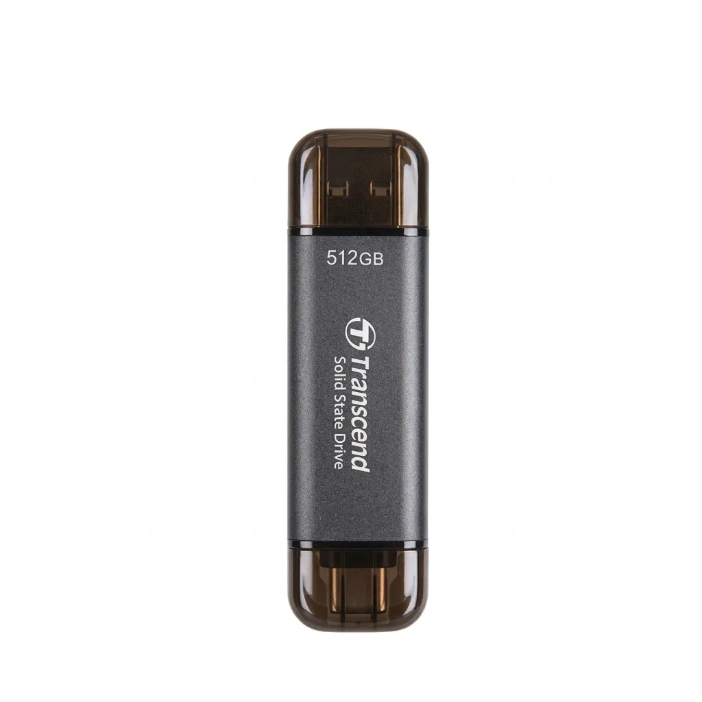 Transcend ESD310 512GB Portable SSD – USB-C & USB-A, 10Gbps