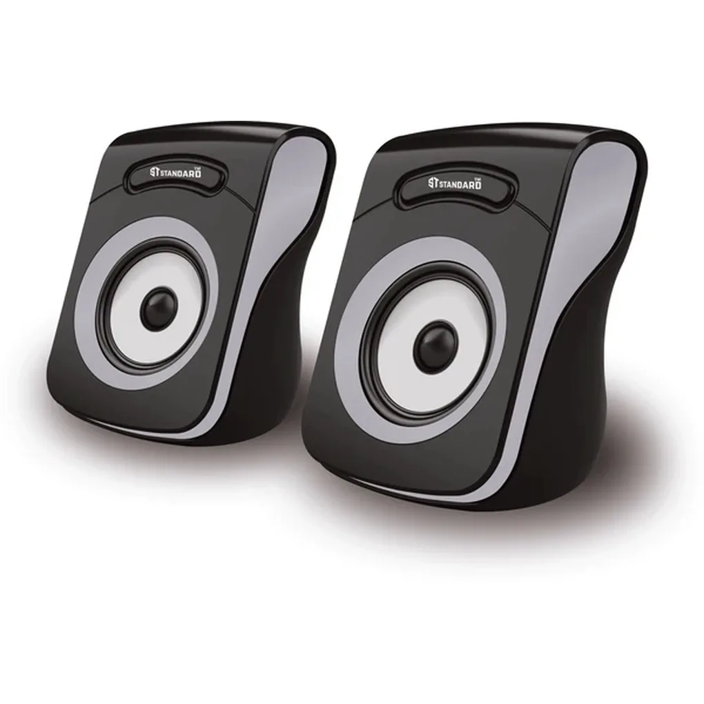 ST‑Standard Falcon‑X USB & Type‑C Stereo Speakers - Balanced Sound, Compact Design
