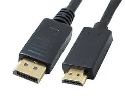 HDMI to DisplayPort Cable 1m – Black