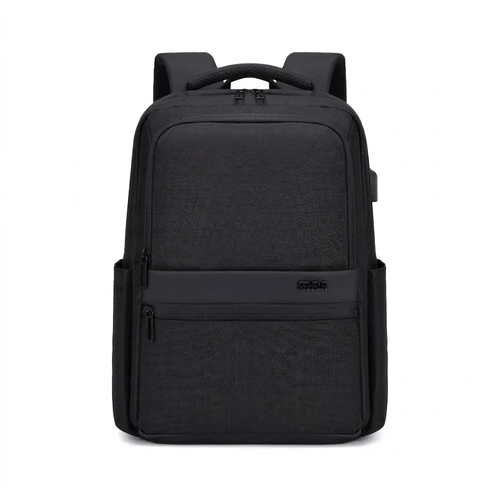 Rahala RAL‑503 Water‑Resistant Laptop Backpack - Fits up to 15.6 Inch - Black