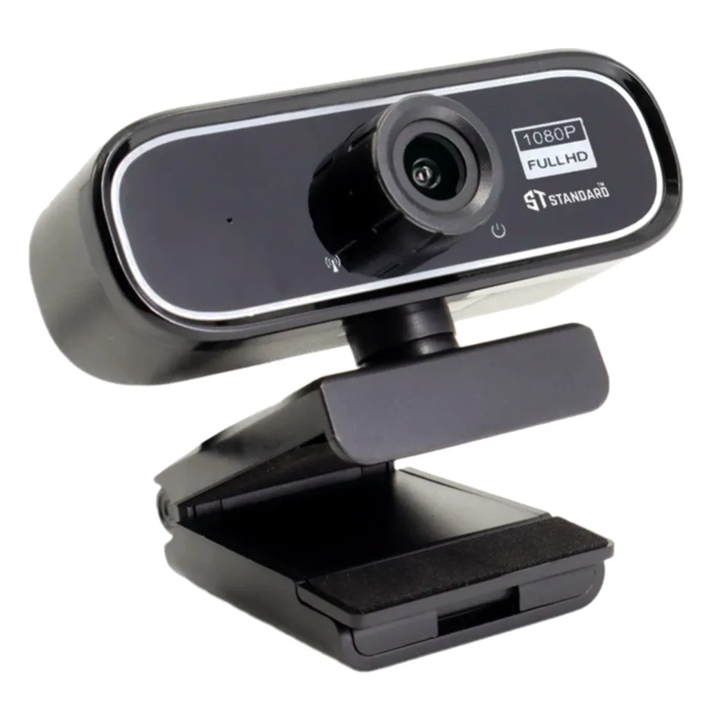 ST‑Standard WB1080 Full HD 1080P Webcam – Built‑in Microphone - Noise Reduction & Auto Light Correction