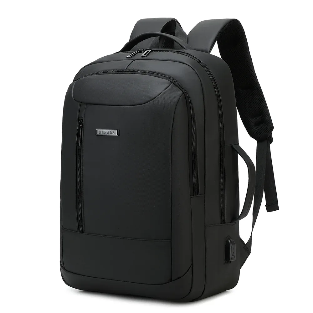 Rahala RAL808 Water‑Resistant Laptop Backpack - Fits up to 15.6" - Black